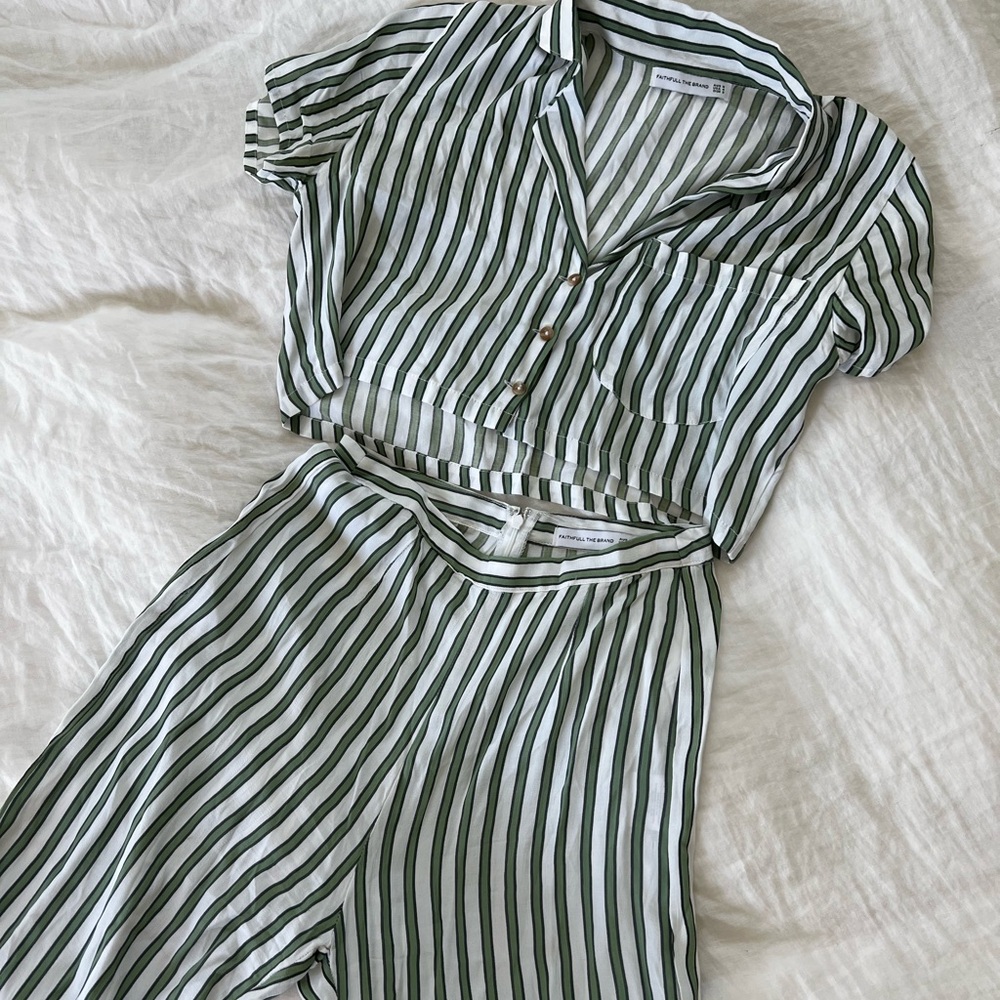 Faithfull the Brand Two Piece Set Green Size 4